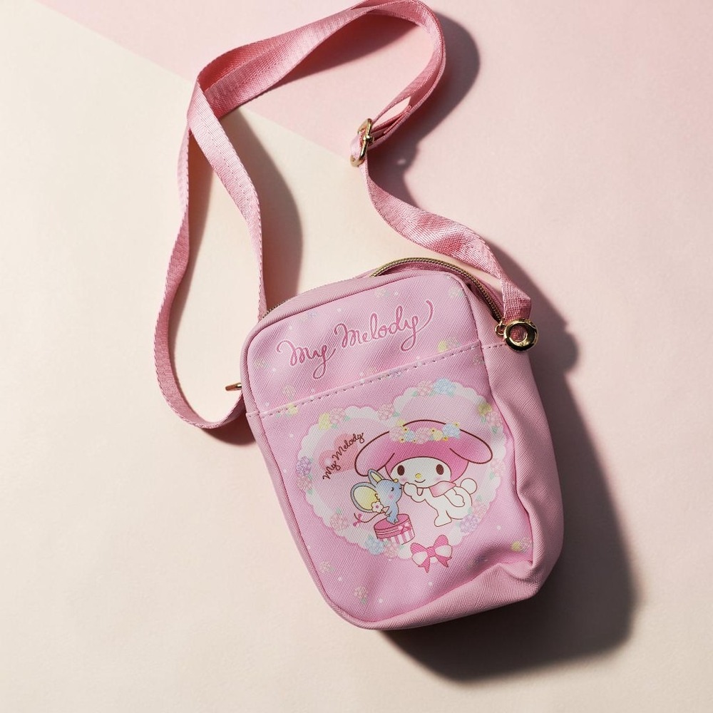 Sanrio My‎ Melody Pink Crossbody Bag Kids Small Messenger Pouch Kawaii Anime